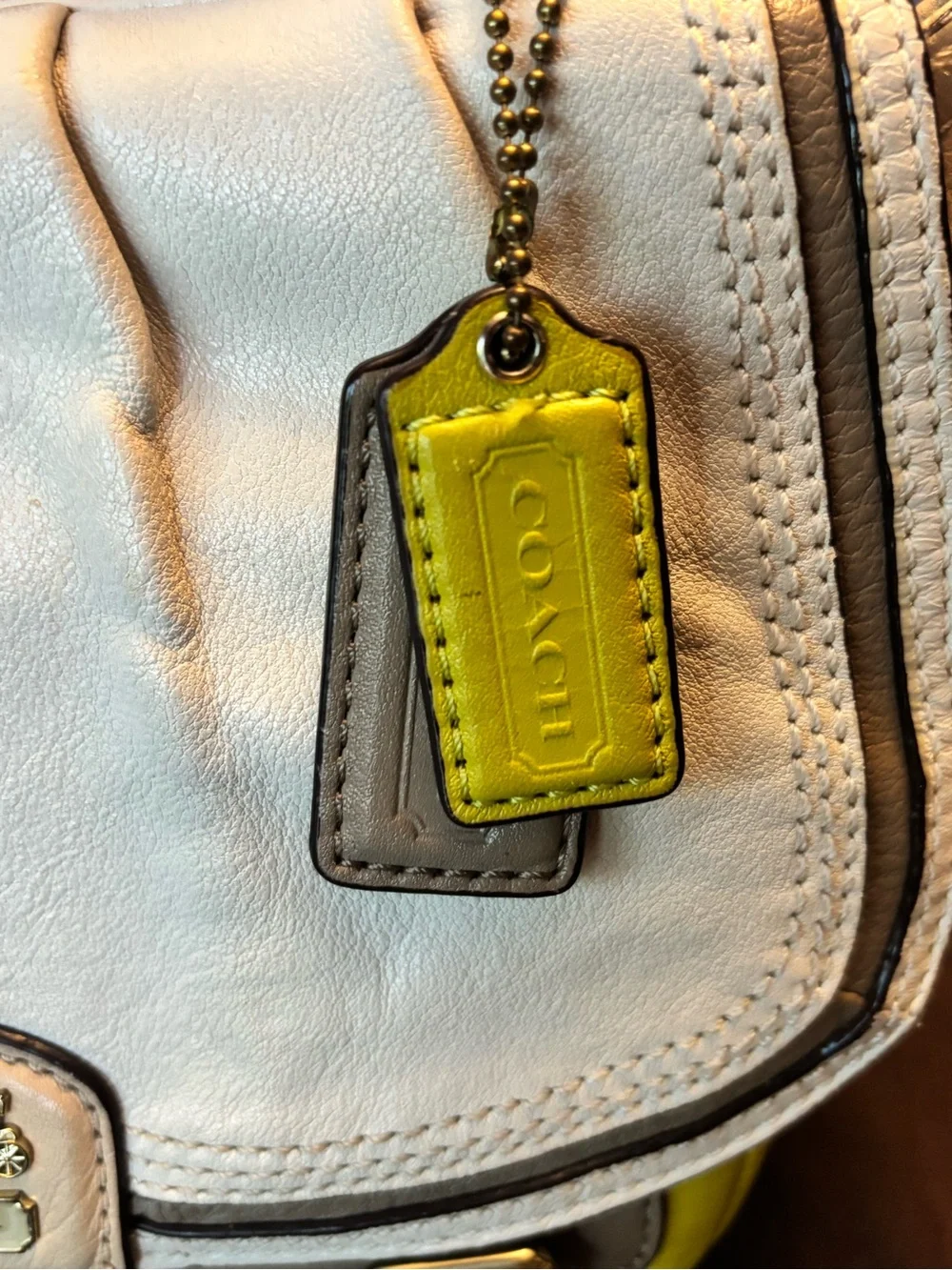 Coach Poppy Colorblock Leather Satchel Crossbody 22269